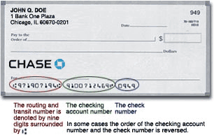 how do i find my bank routing number chase