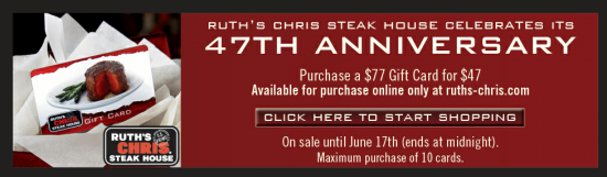Order Gift Card - Ruth's Chris Steak House